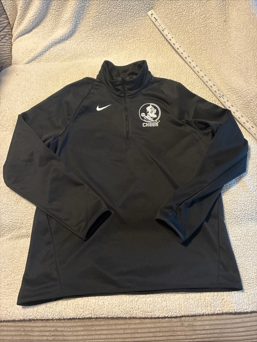 Nike Dri-FIT Florida State Seminoles Quarter Zip Pullover Women Black Creer FSU